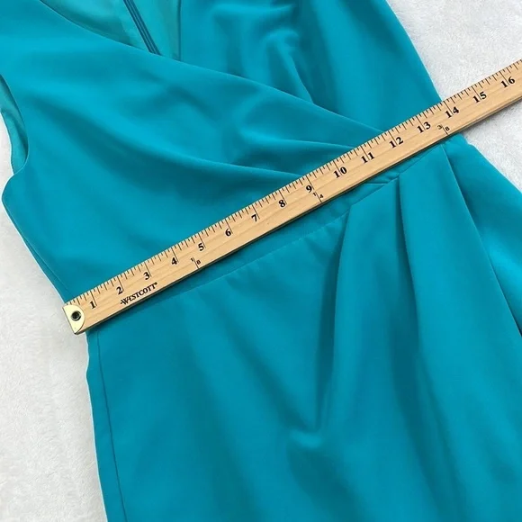 Black Halo 6 Teal Aqua Blue‎ Dress